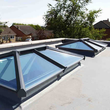 Sky pod roof lanterns installed by JDB Glazing in Rotherham, south Yorkshire