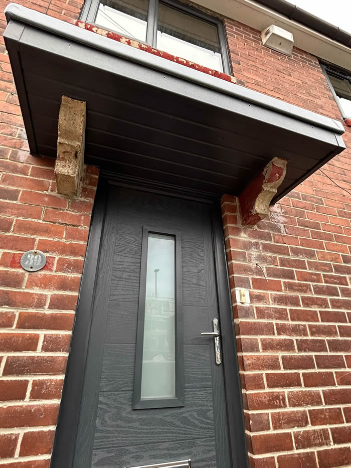 GRP entrance door canopy